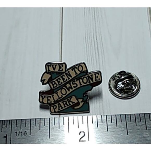I've Been To Yellowstone Park Travel Souvenir Pin for Hat, Jacket, Backpack - Picture 3 of 3